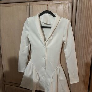 Elegant White Women's Coat